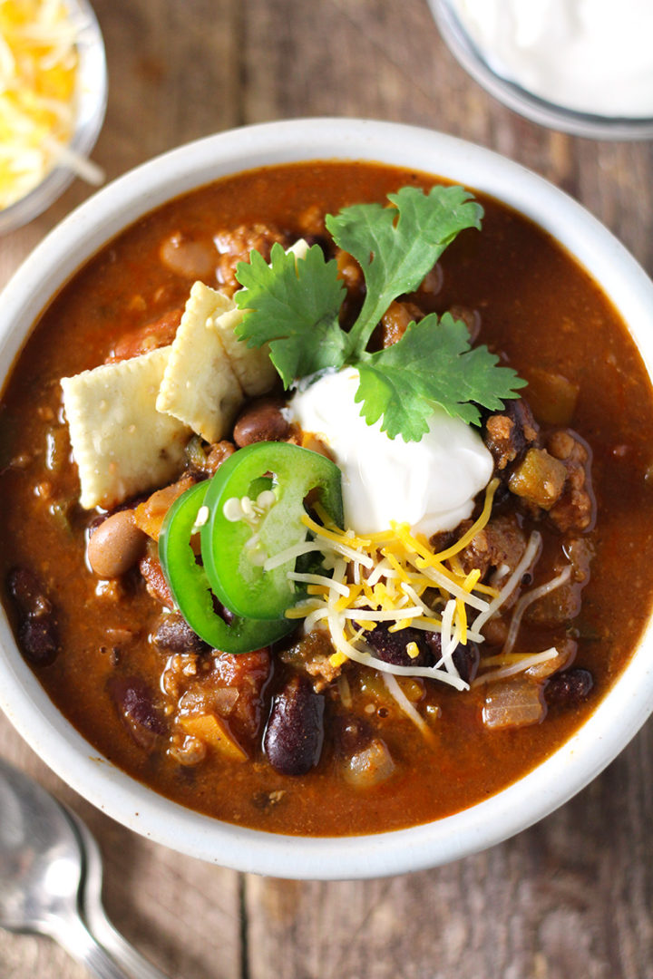 Five Pepper Beer Chili | Modern Farmhouse Eats