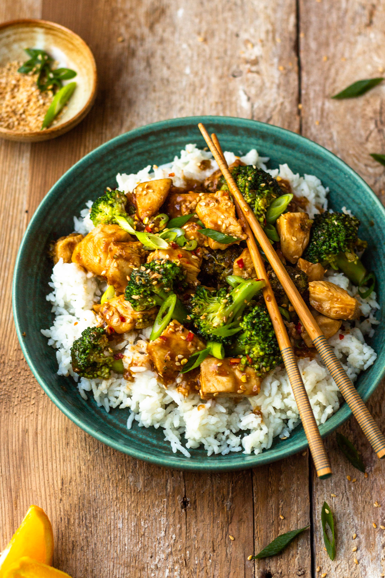 Spicy Orange Chicken and Broccoli - Modern Farmhouse Eats