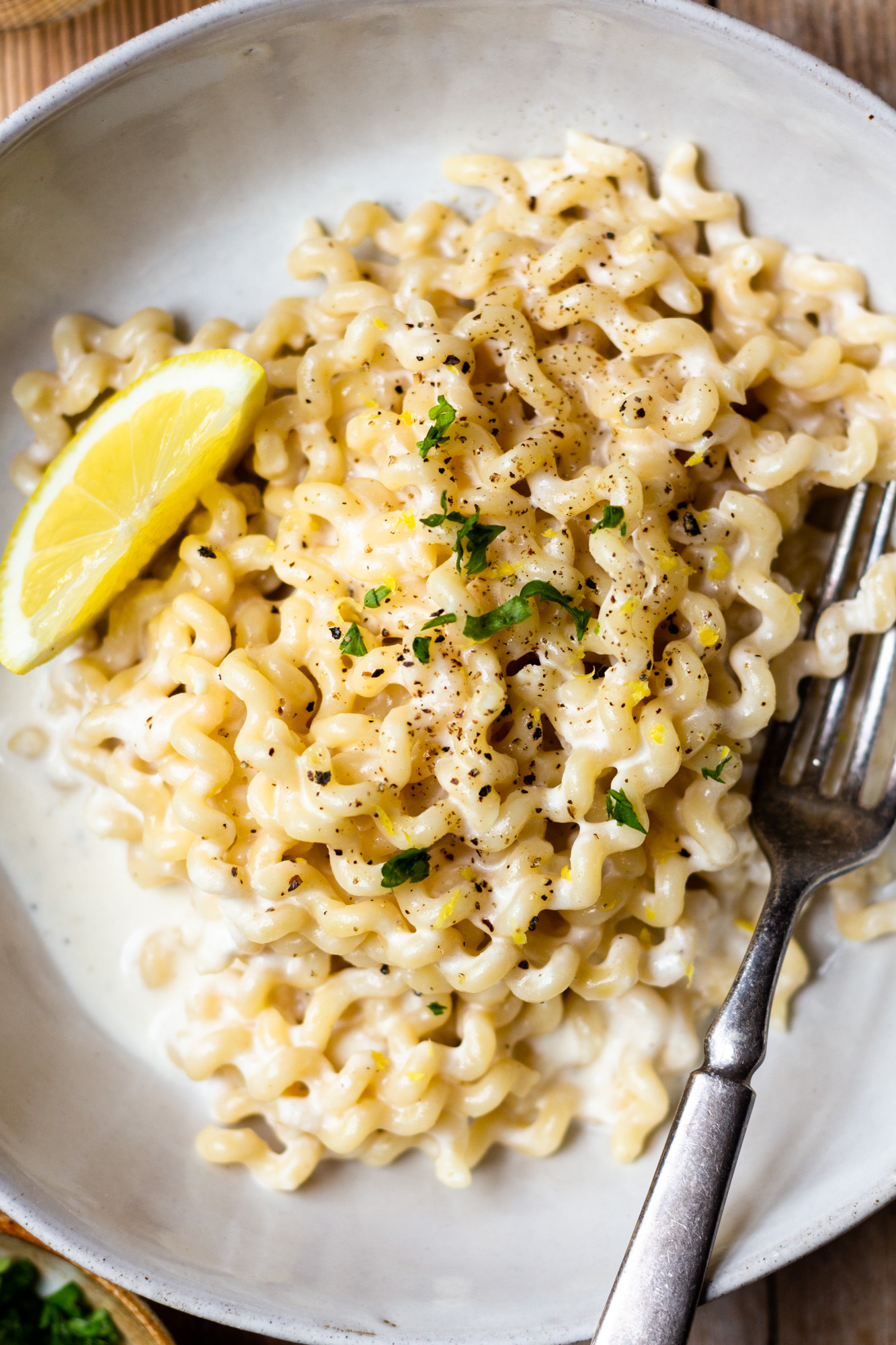 Creamy Lemon Pepper Pasta - Modern Farmhouse Eats