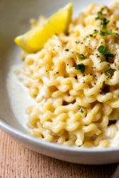 Creamy Lemon Pepper Pasta - Modern Farmhouse Eats