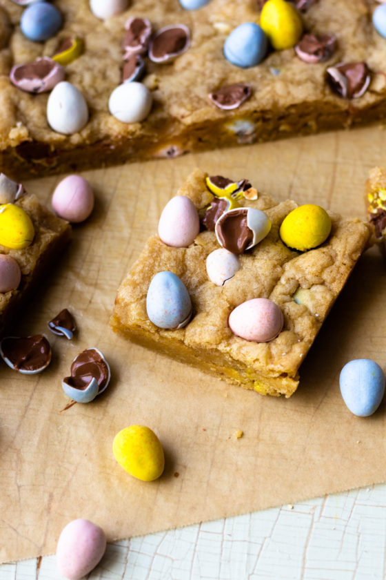 Chocolate Easter Egg Cookie Bars - Modern Farmhouse Eats