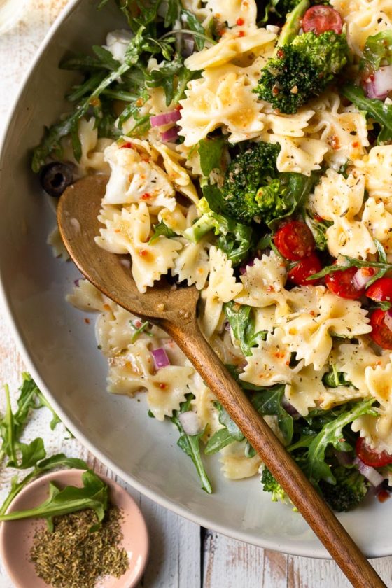 Creamy Italian Ranch Pasta Salad | Modern Farmhouse Eats