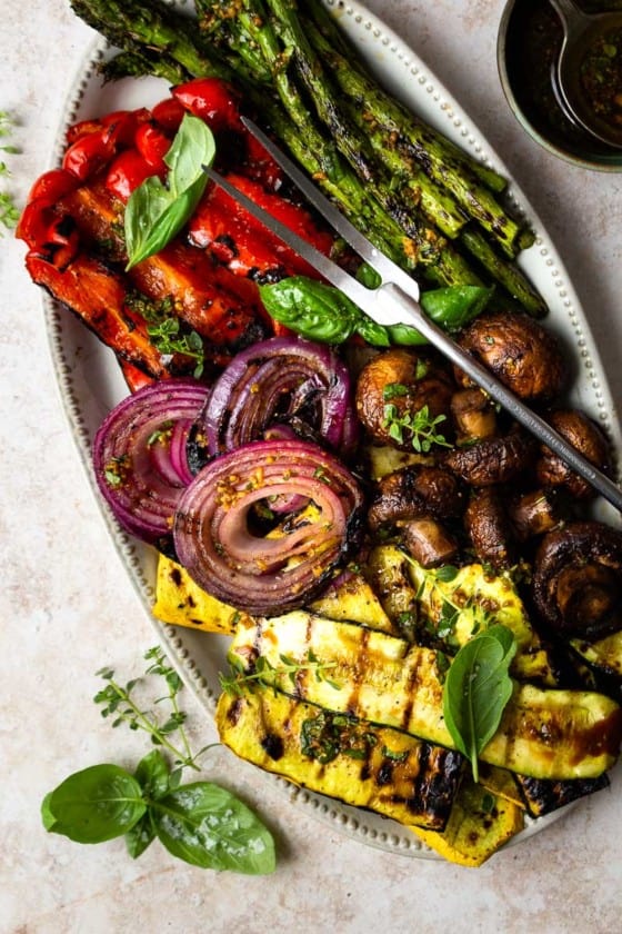 Zesty Balsamic Marinated Grilled Vegetables Modern Farmhouse Eats