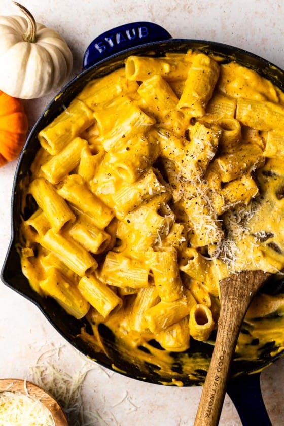 Creamy Parmesan Pumpkin Pasta - Modern Farmhouse Eats