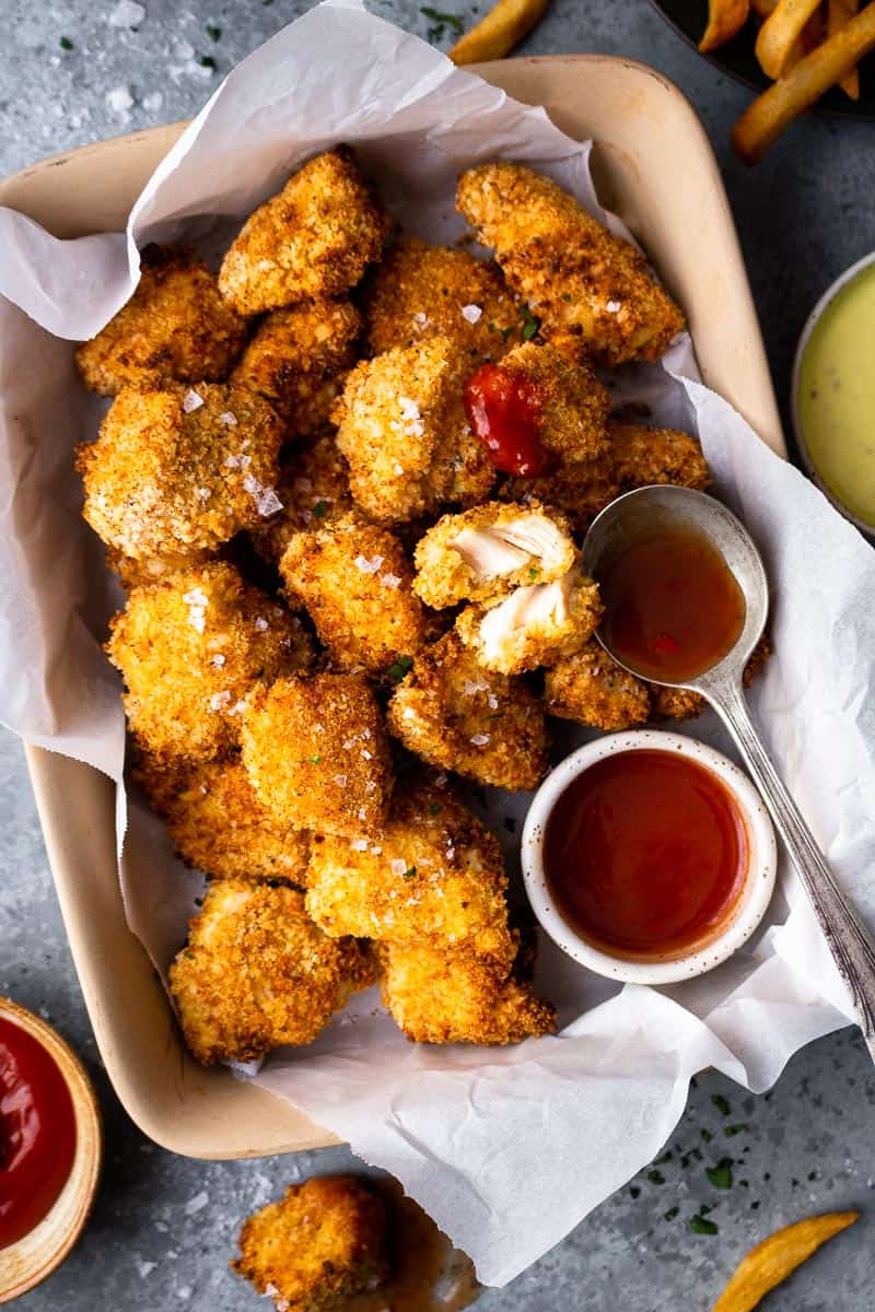 Homemade Crispy Air Fryer Chicken Nuggets Modern Farmhouse Eats