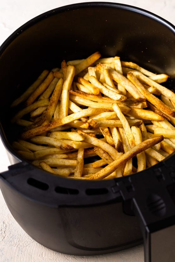 Garlic Parmesan Air Fryer Frozen French Fries - Modern Farmhouse Eats