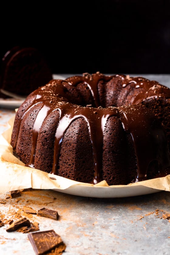 Homemade Chocolate Brownie Cake - Modern Farmhouse Eats