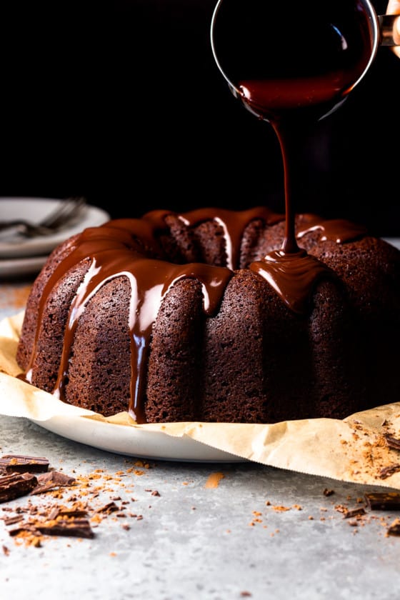 Homemade Chocolate Brownie Cake - Modern Farmhouse Eats