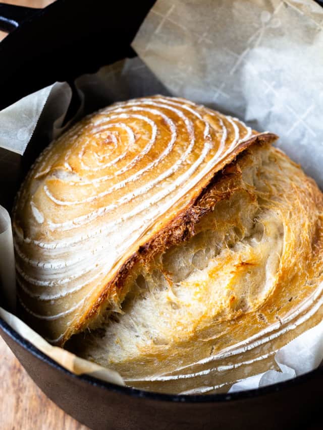 Easy No-Knead Crusty Bread - Modern Farmhouse Eats