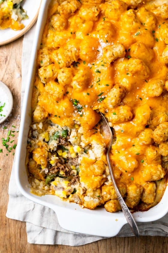 From-Scratch Tater Tot Hotdish | Modern Farmhouse Eats