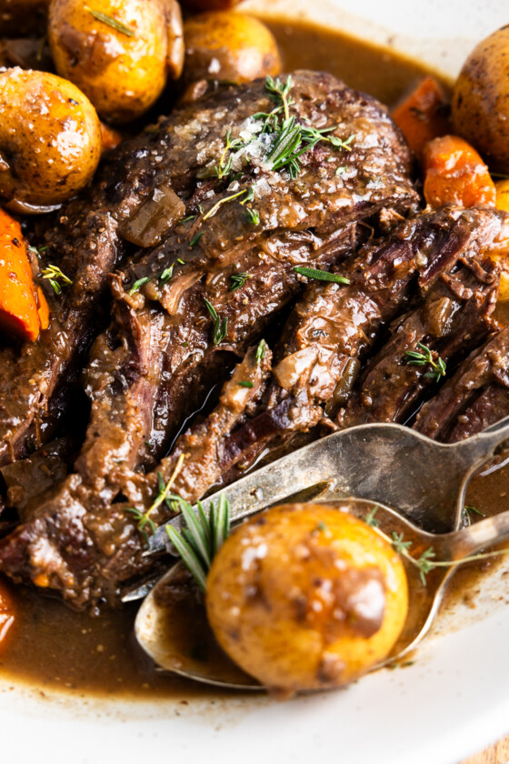 Best Crockpot Venison Roast | Deer Roast Recipe - Modern Farmhouse Eats