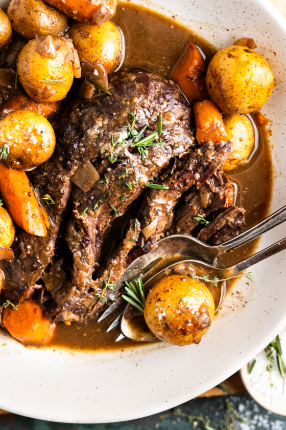 Best Crockpot Venison Roast | Deer Roast Recipe - Modern Farmhouse Eats